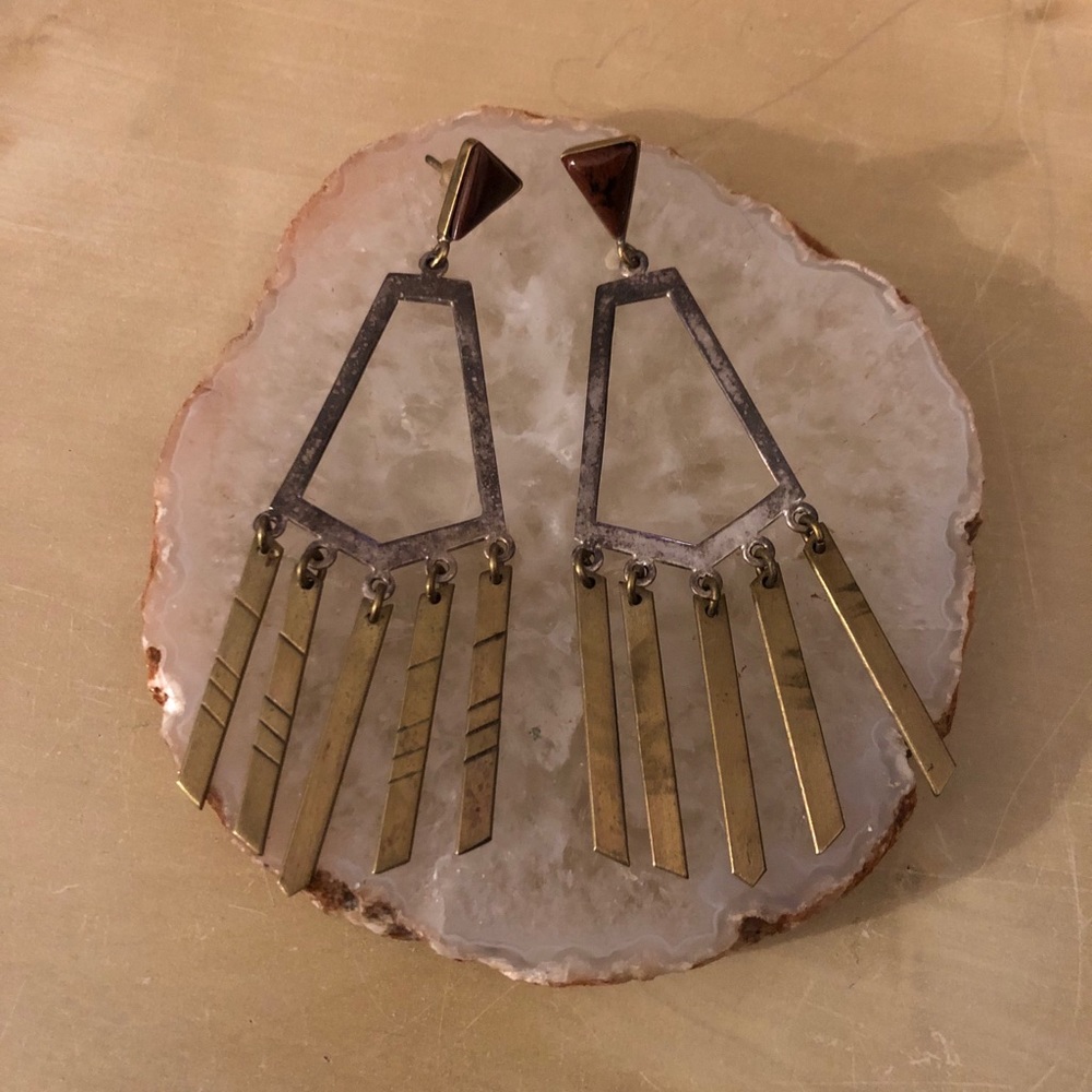 Noonday gold and silver earrings